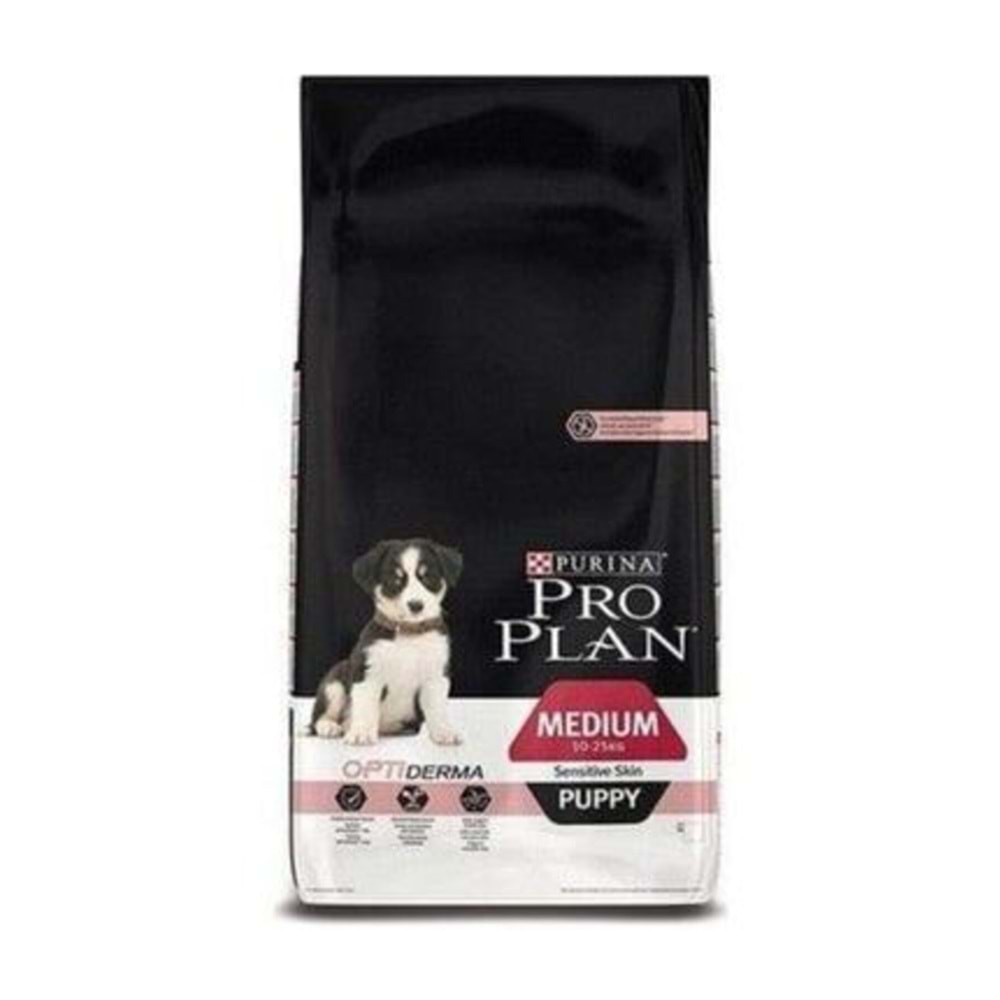 Pro Plan Puppy Medium Sensitive Skin Somonlu Orta Irk Yavru Köpek Maması 12 Kg