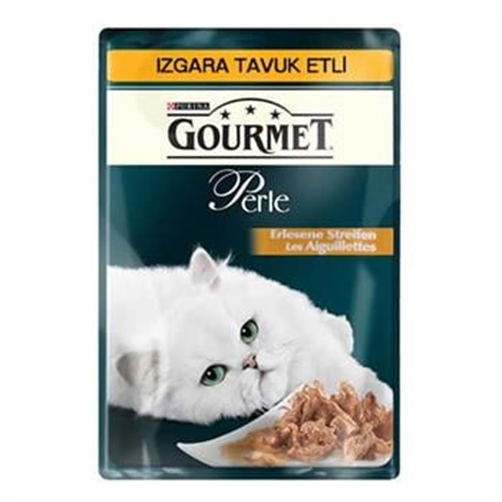 Gourmet Perle Izgara Tavuklu Yaş Kedi Maması 85 Gr