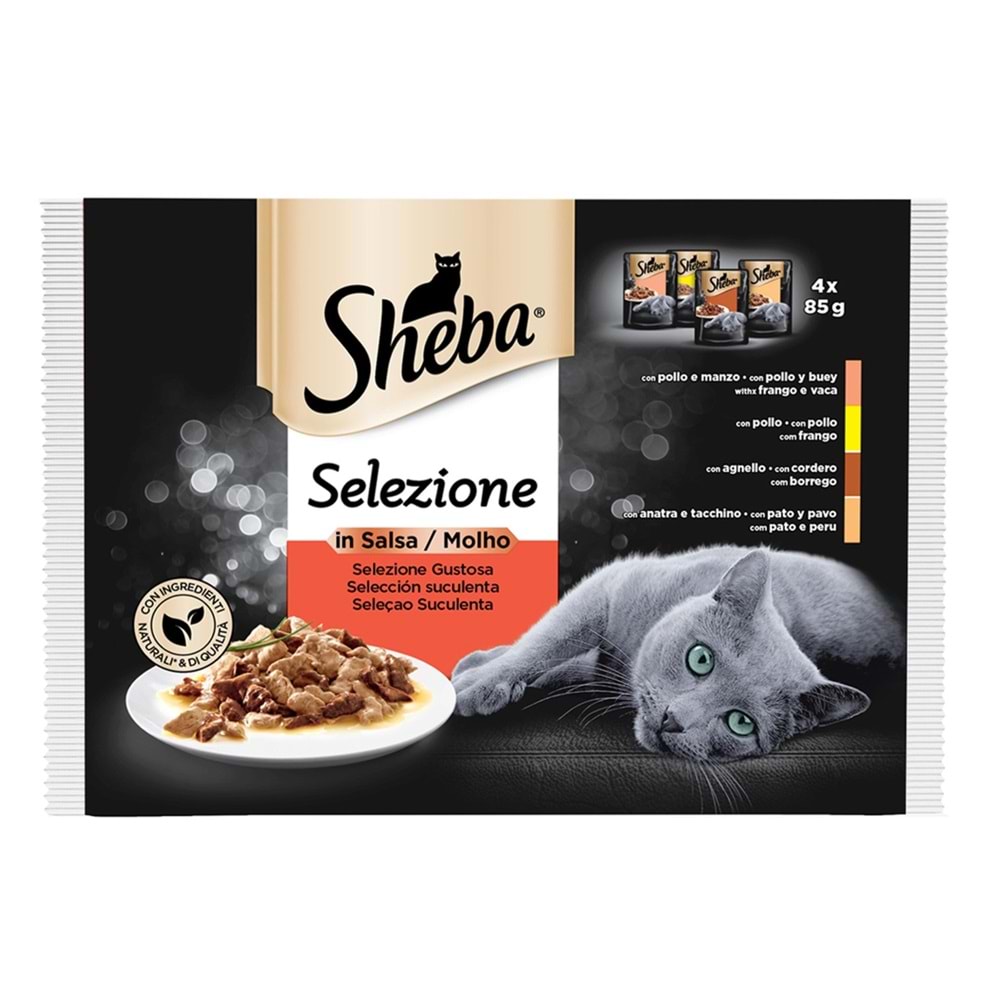 Sheba Etli Çeşitler 4'lü Paket 4x85 G