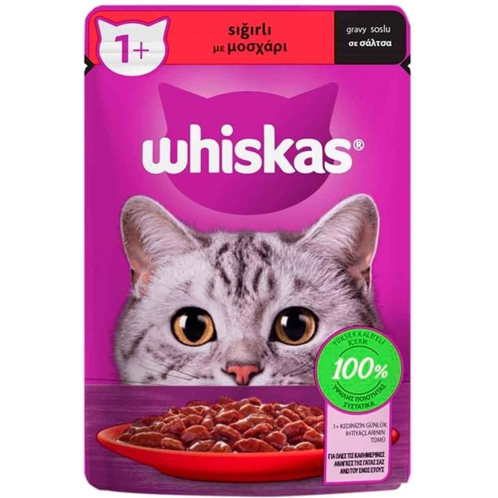 Whiskas Sığır Etli Pouch Kedi Maması 85 Gr