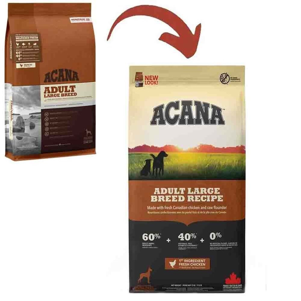 Acana Adult Large Breed Tahılsız Büyük Irk Yetişkin Köpek Maması 17kg