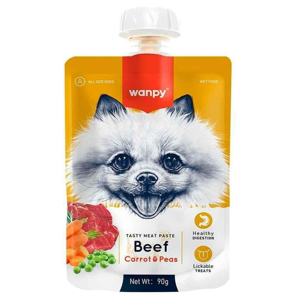 Wanpy Taze Sığır Etli&Havuçlu Köpek Et Ezmesi 90 Gr