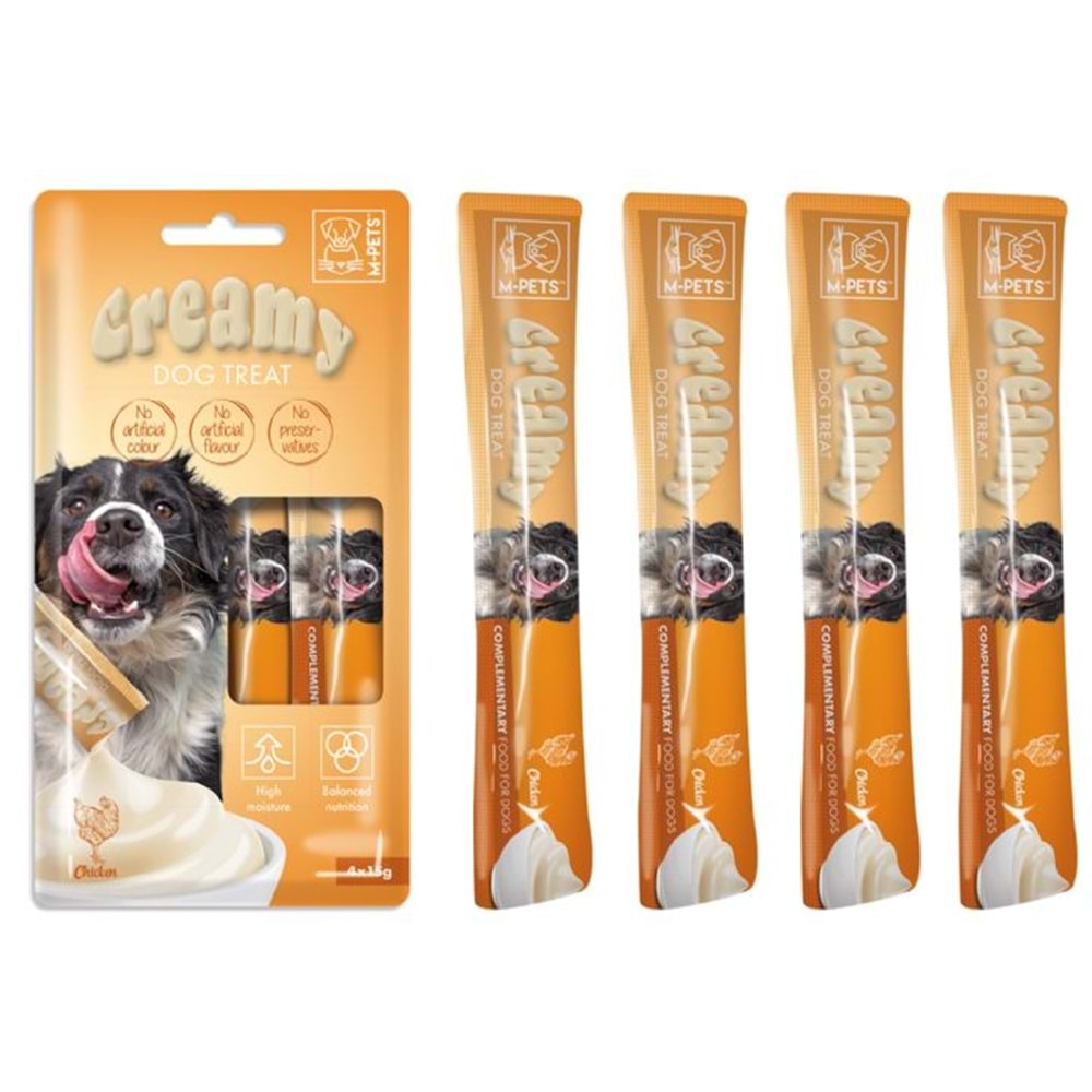 19039499 M-pets Köpek Ödülü Creamy Tavuklu 4x15gr