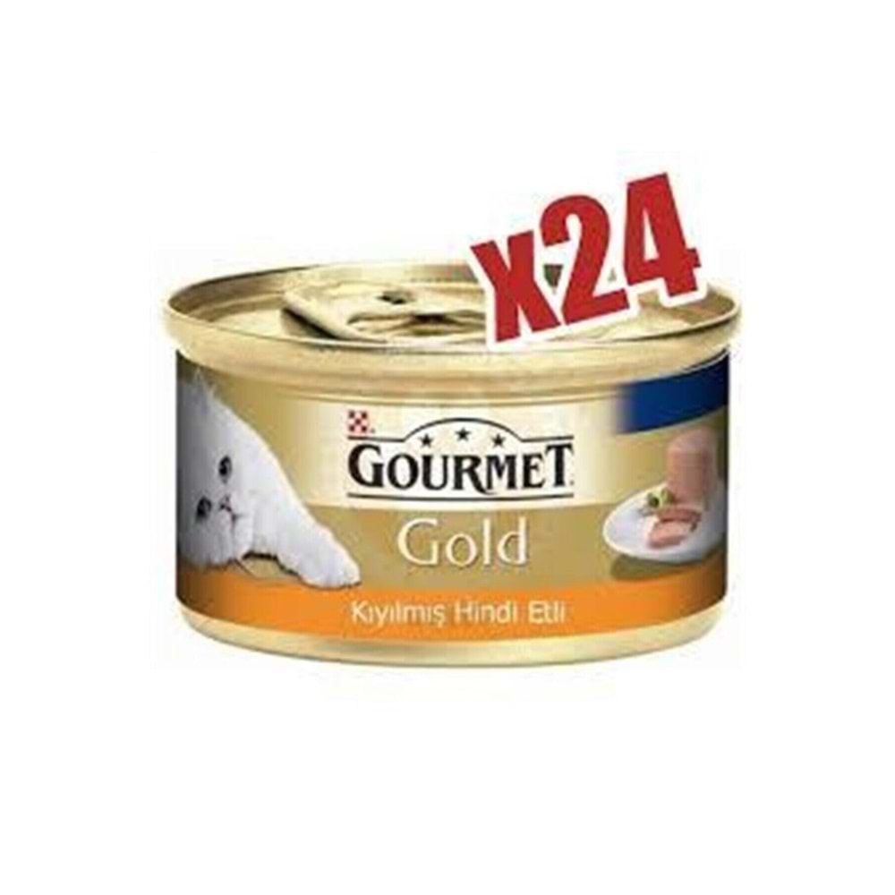 Proplan Gourmet Gold Hindi Etli Kıyılmış Konserve Kedi Maması 85 Gr X 24'lü