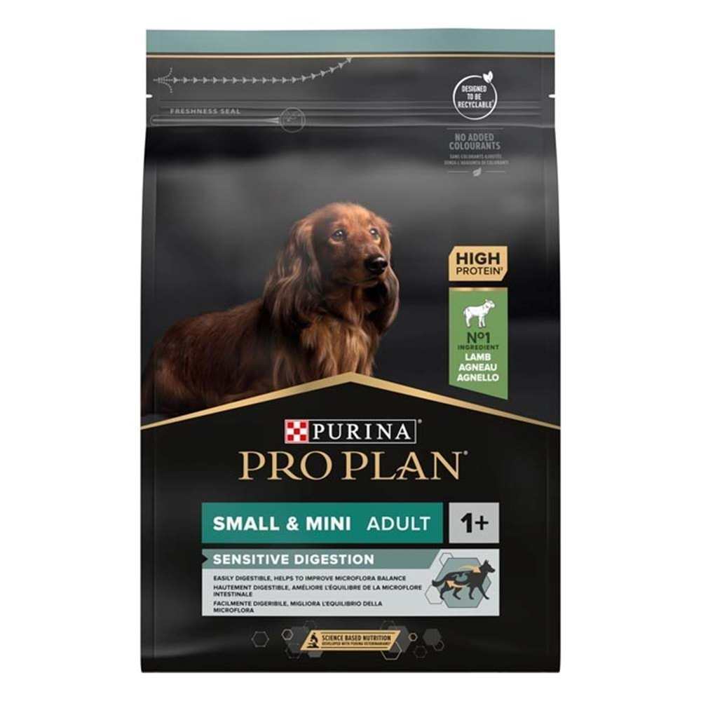 Pro Plan Small&Mini Sensitive Digestion Kuzulu ve Pirinçli Küçük Irk Yetişkin Köpek Maması 3kg