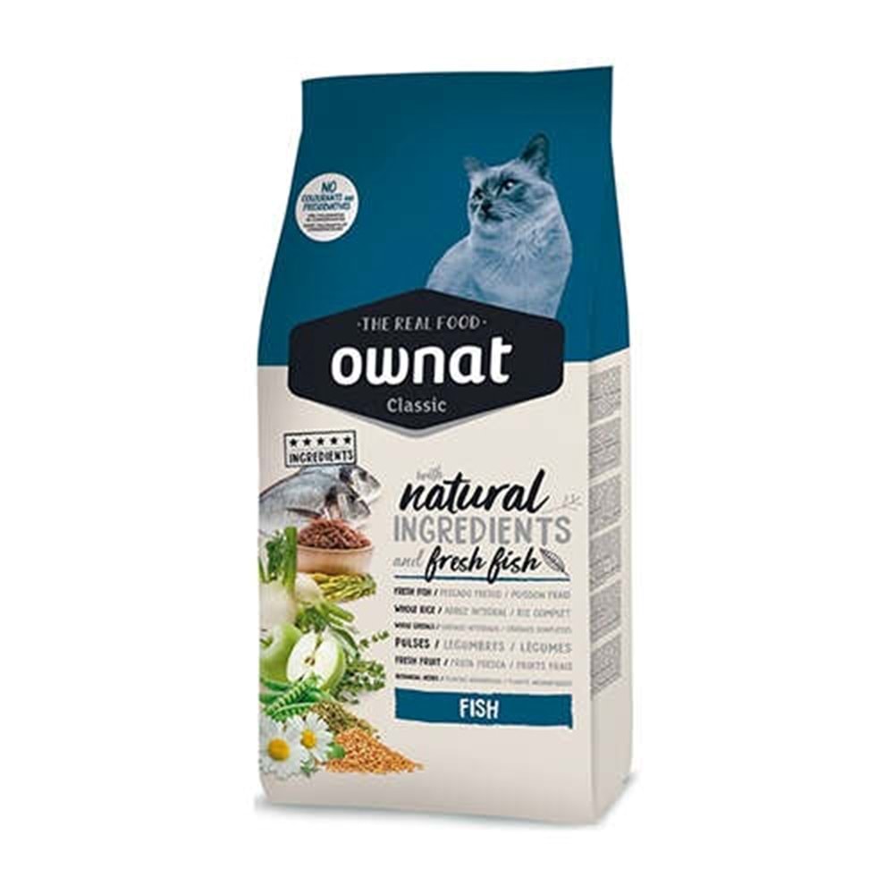 Ownat Classic Balıklı 1.5 kg Yetişkin Kedi Maması