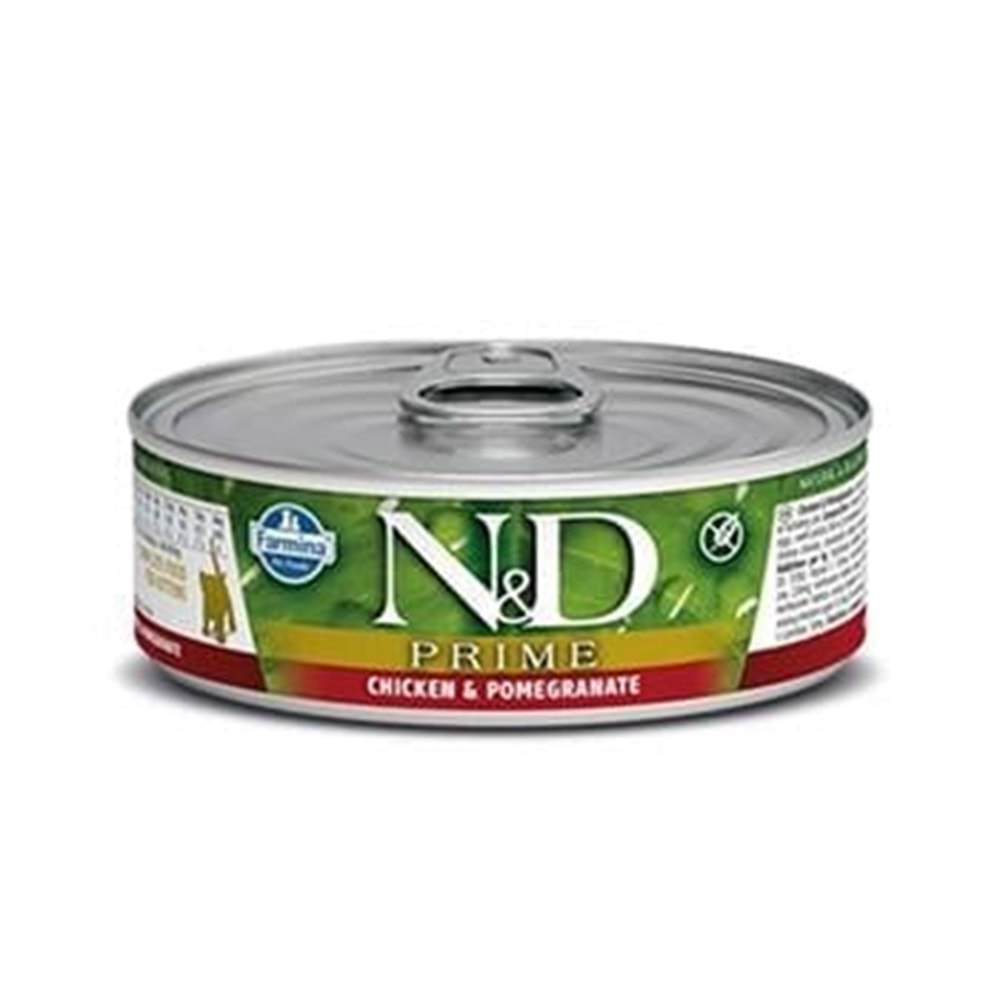 N&D Prime Kedi Konserve Tavuk & Nar 70 Gr