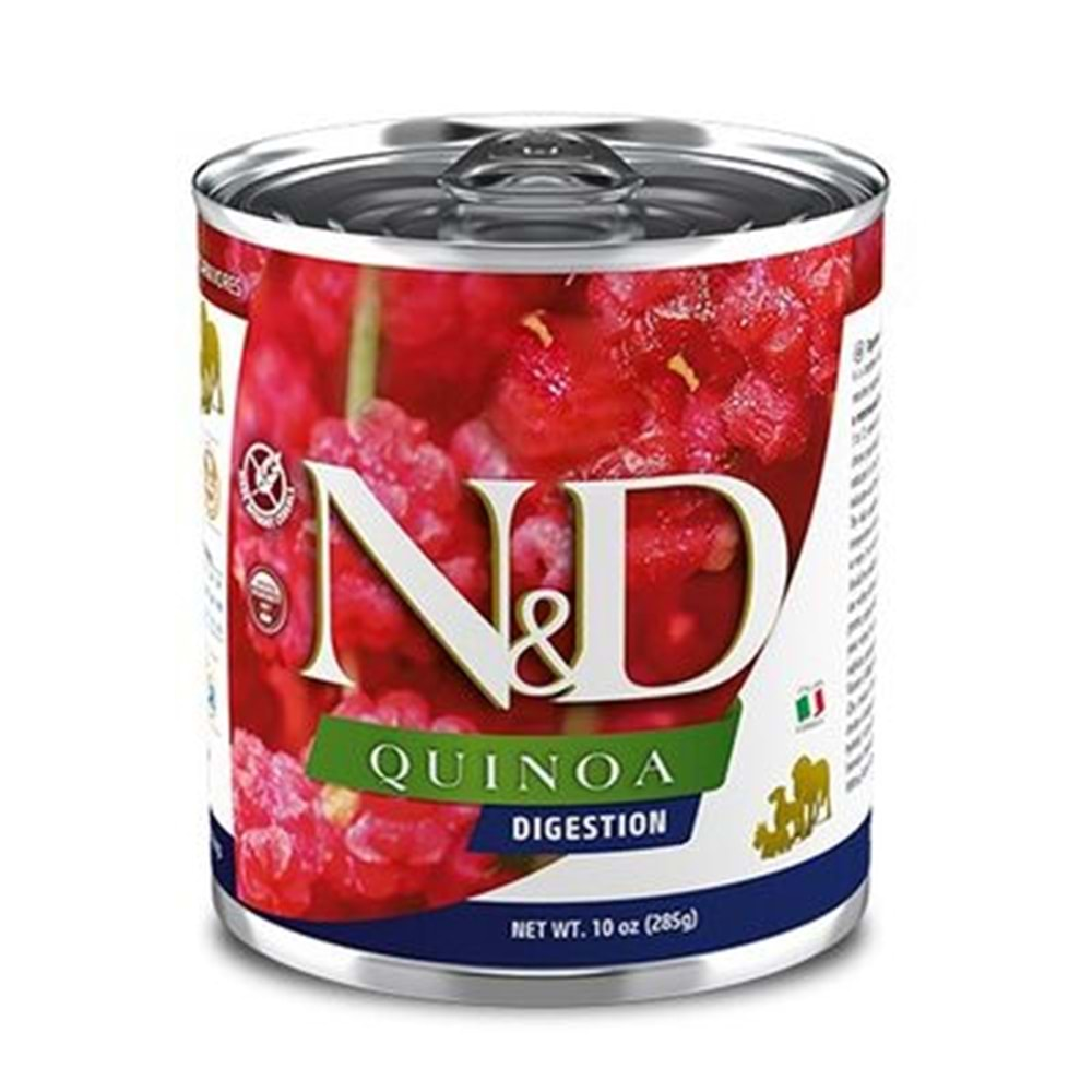 N&D Quinoa Digestion Hassas Sindirim Kinoa, Kuzu, Enginarlı Köpek Konservesi 285 Gr