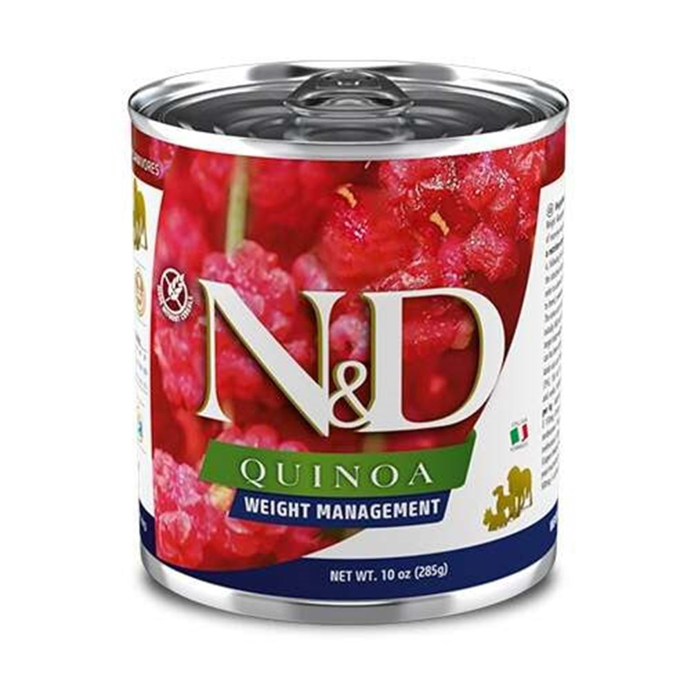 N&D Quinoa Weight Management Light Kinoa Kuzu Köpek Konservesi 285 Gr