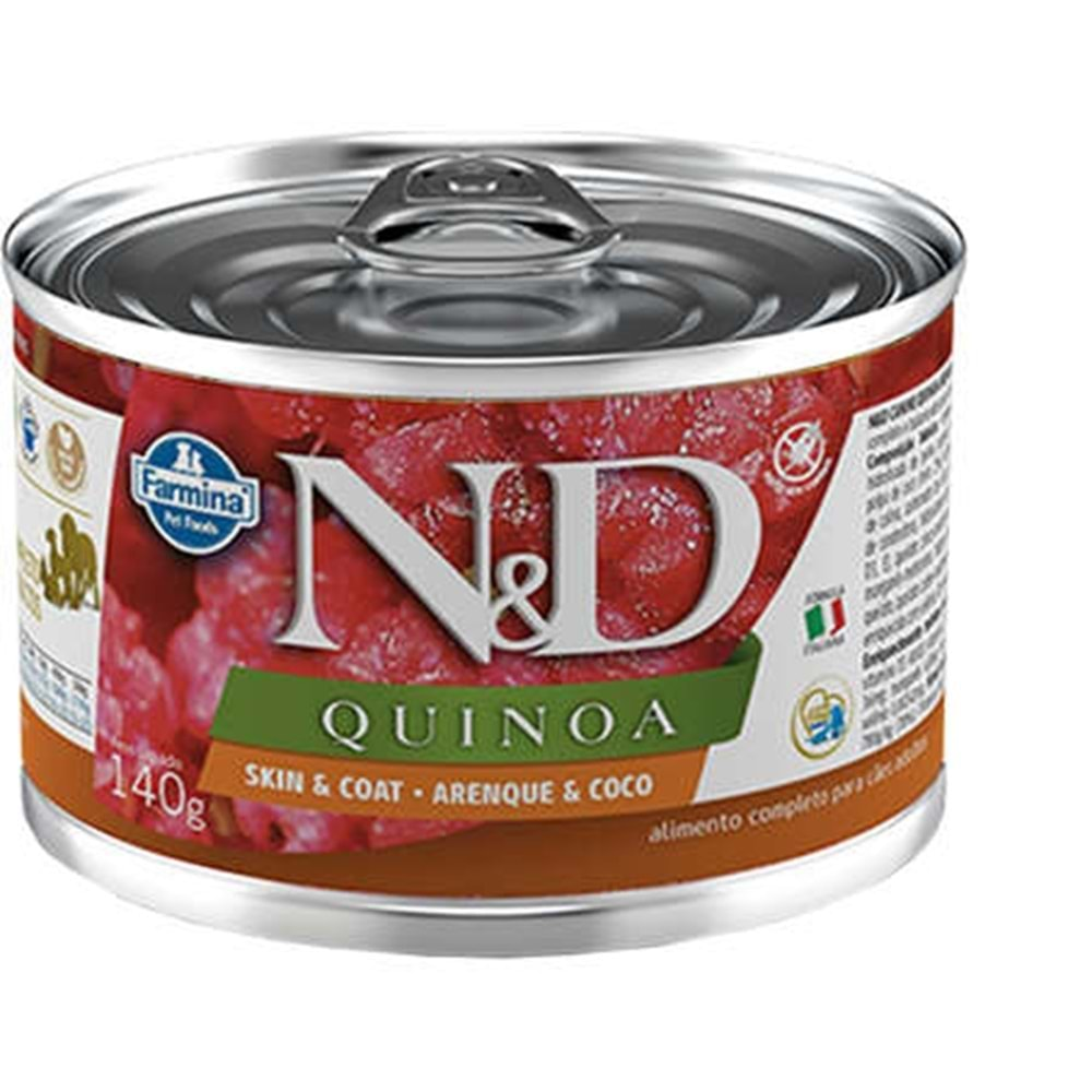 N&D Quınoa Köpek Konserve Ringa Balığı & Hindistan Cevizi Mini 140 Gr