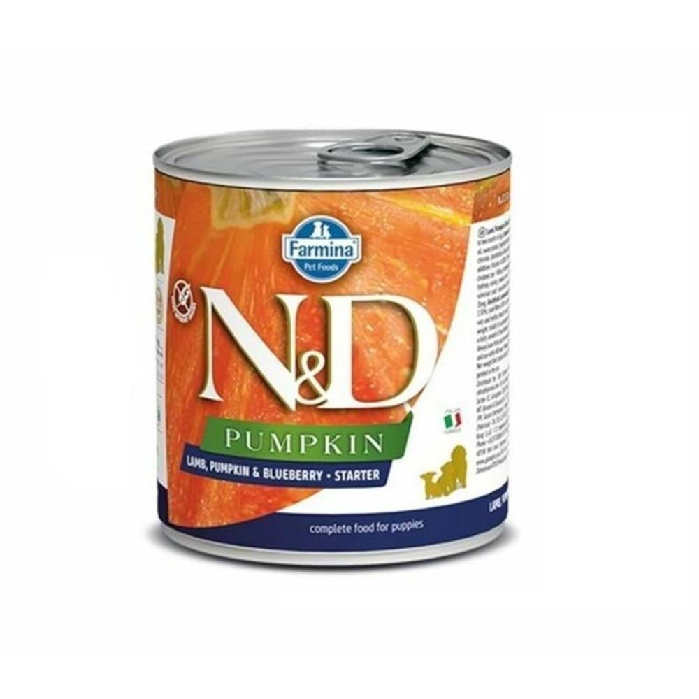 N&D Pumpkin Kuzu Etli Balkabaklı ve Yaban Mersinli 285 gr 6 Adet Yavru Konserve Köpek Maması