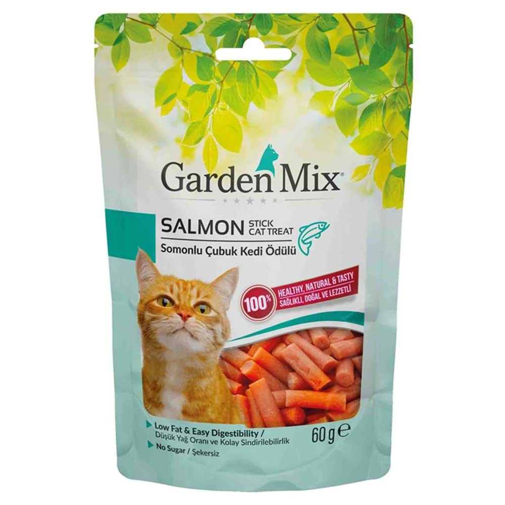 Gardenmix Somonlu Stick Kedi Ödül Maması 60gr