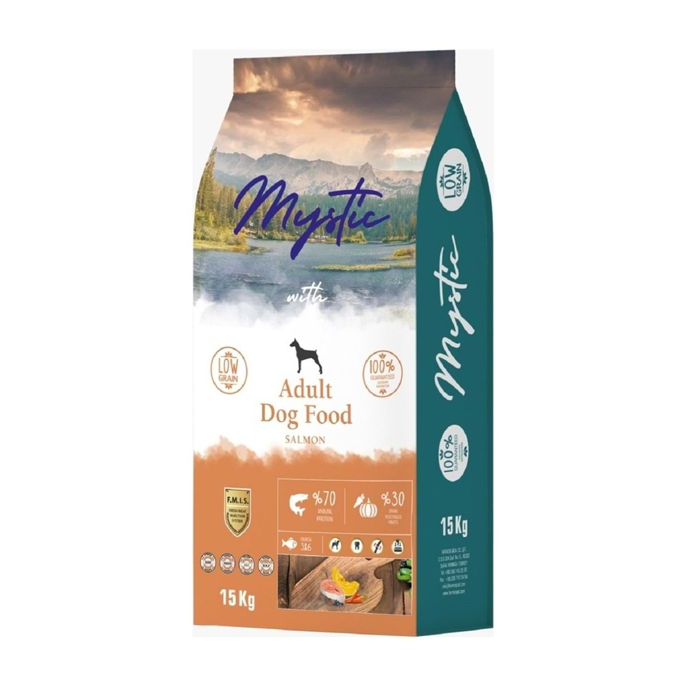 Mystic Az Tahıllı Somonlu 15 kg Yetişkin Köpek Maması