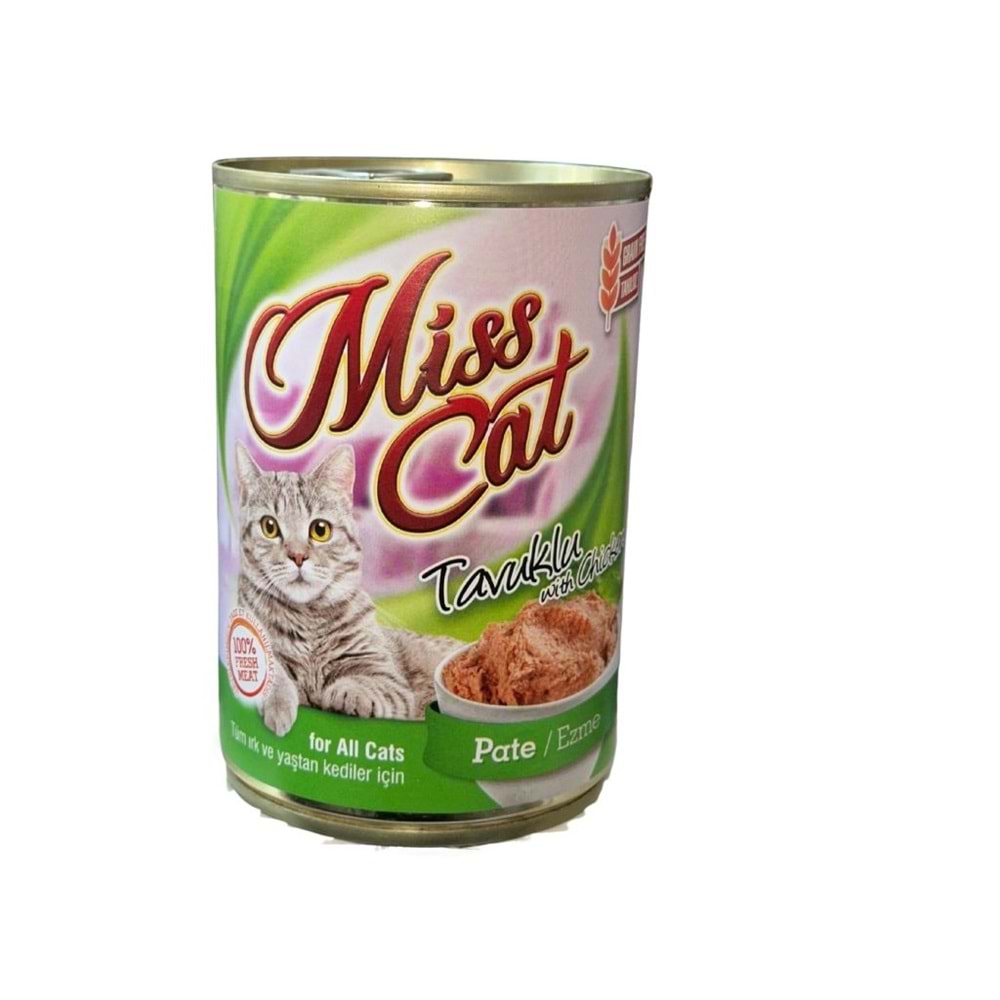 Miss Cat Tavuklu Kıyılmış Kedi Yaş Maması 400 gr.
