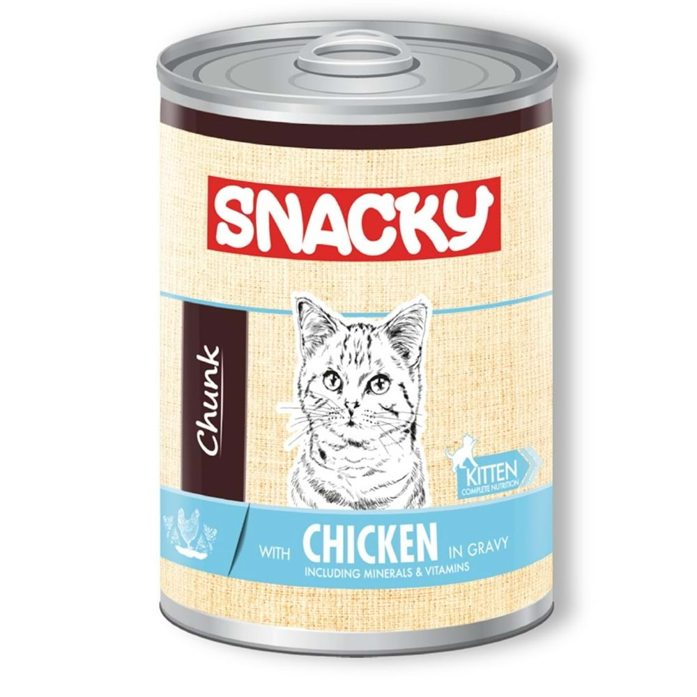 Snacky Kitten Chicken 400GR Tavuklu Yavru Kedi Konserve