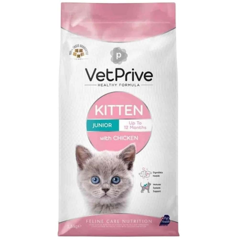 Vet Prive Tavuklu 1.5 kg Yavru Kedi Maması