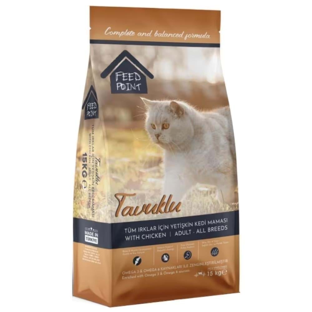 Feed Point Tavuklu Yetişkin Kedi Maması 15 kg