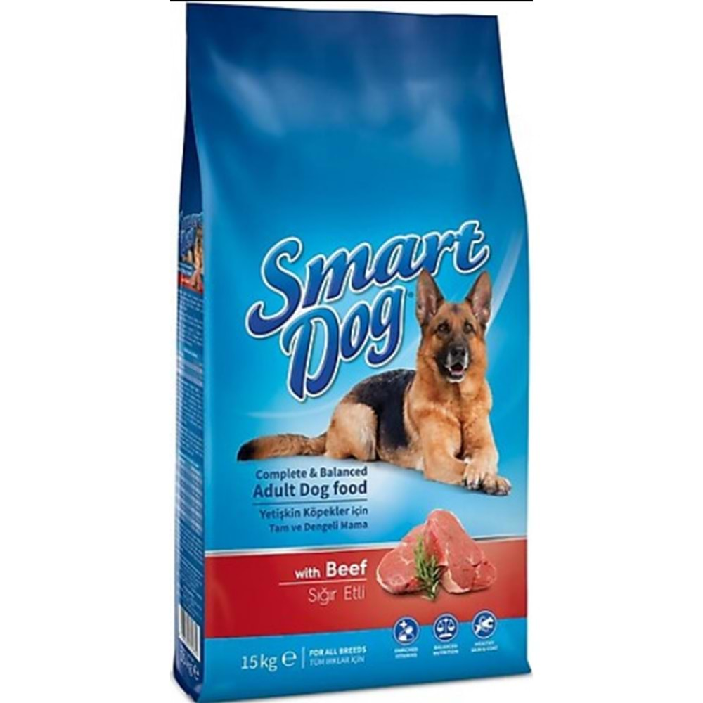 Smart Dog Bifteklii Yetişkin Köpek Maması 15 Kg