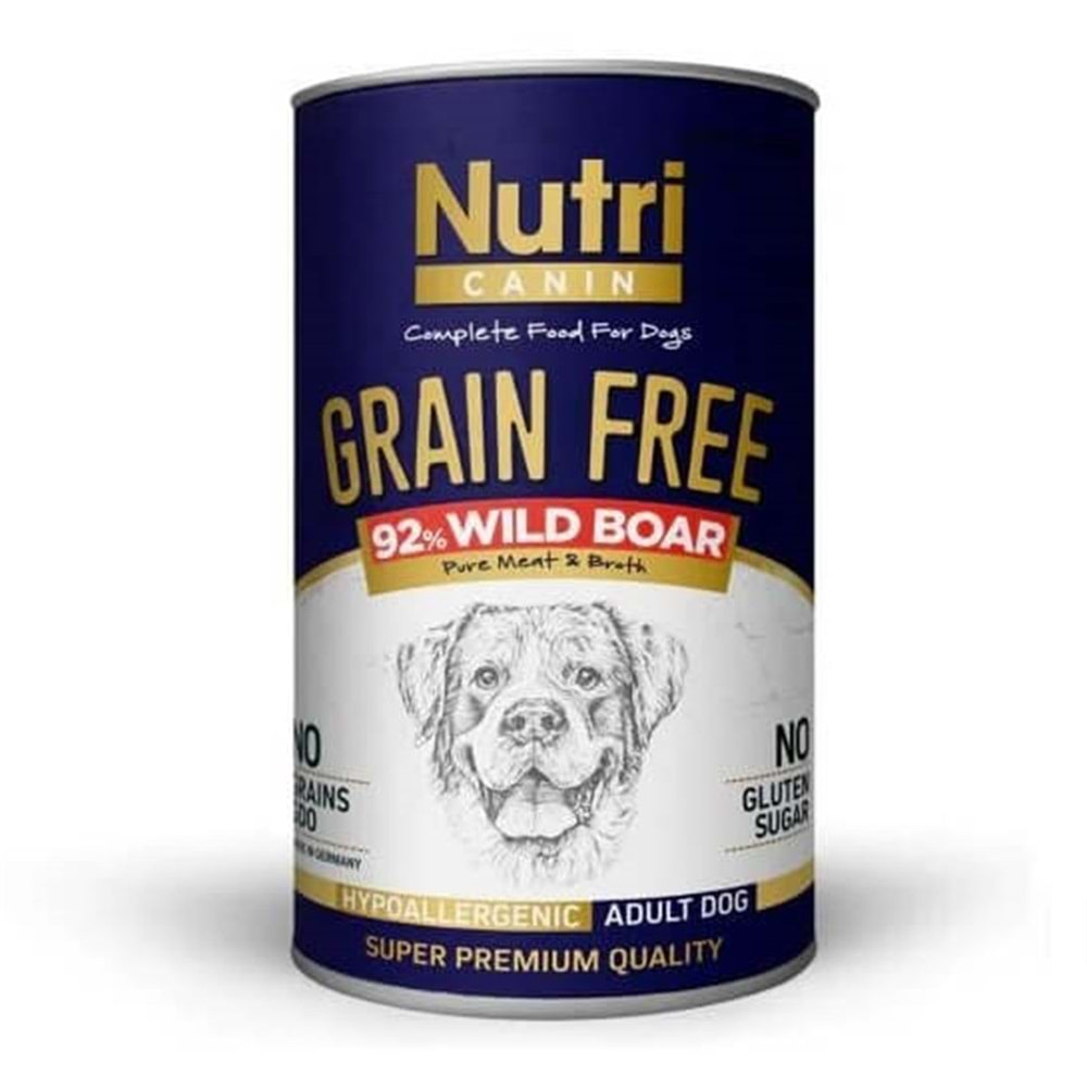 Nutri Canine Tahılsız Domuzlu Köpek Konservesi 400 Gr