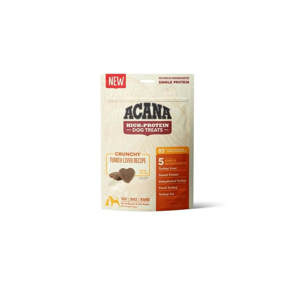 ACANA CRUNCHY TURKEY LIVER KÖPEK ÖDÜL MAMASI 100 GR