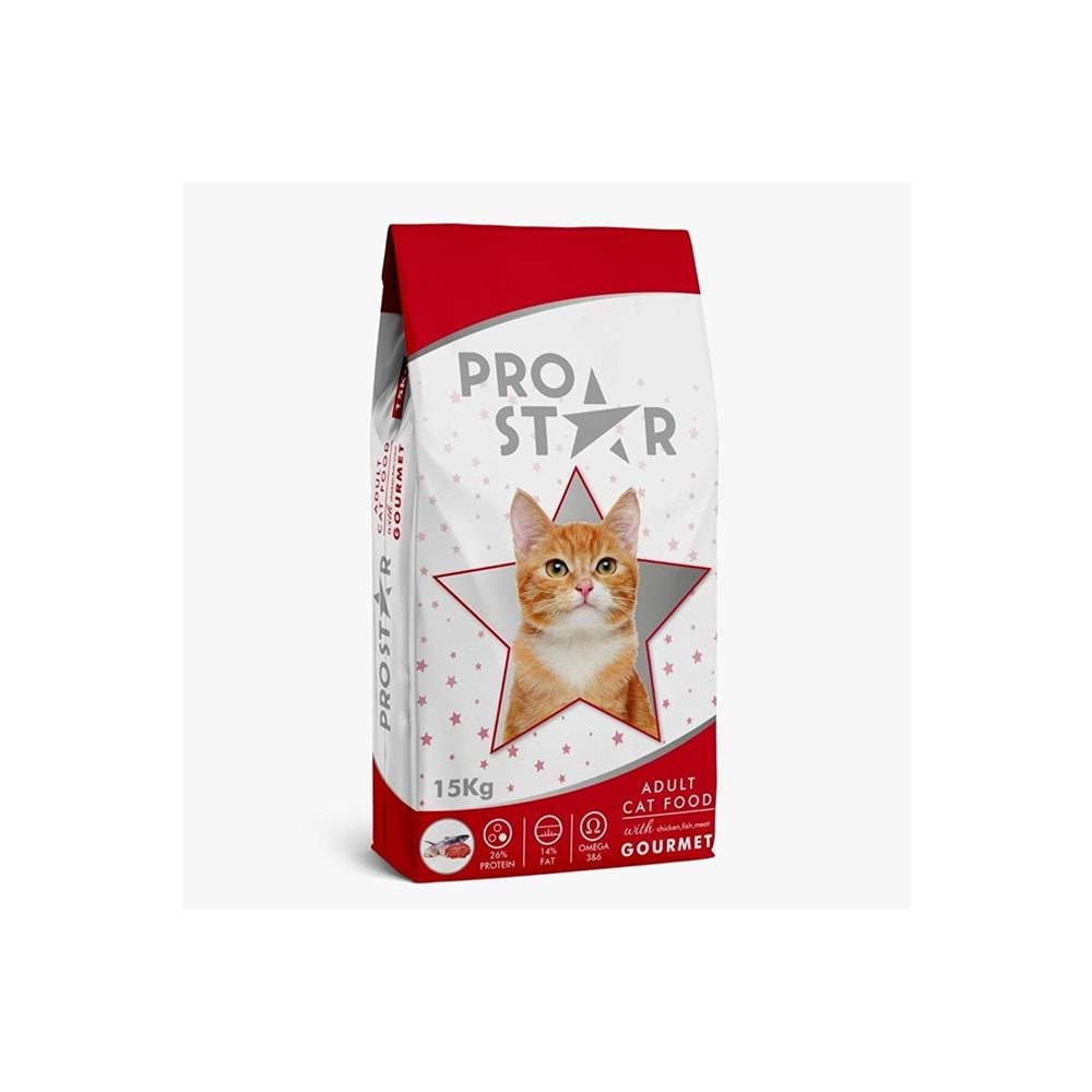 Pro Star Gourmet Karışık Yetişkin Kedi Maması 15 Kg