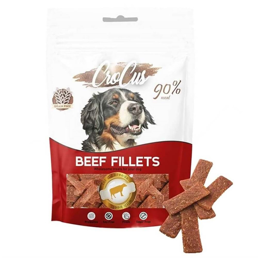 CROCUS BEEF FILLETS KÖPEK ÖDÜL MAMASI 80 GR