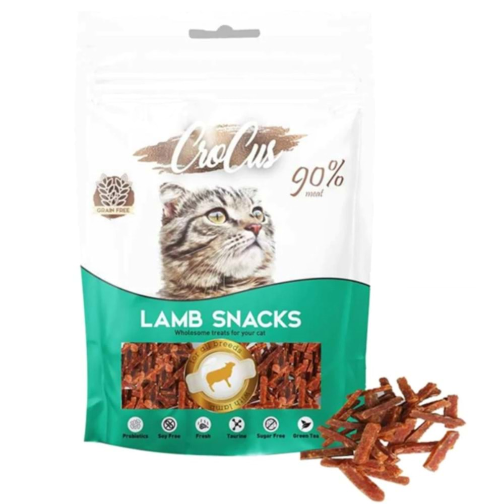 CROCUS LAMB SNACKS KEDİ ÖDÜL MAMASI 80 GR