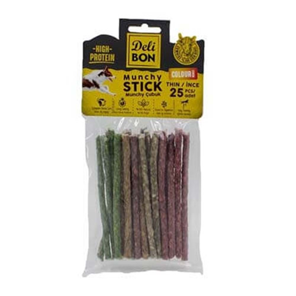 DELIBON MUNCHY STICK 25 ADET RENKLİ