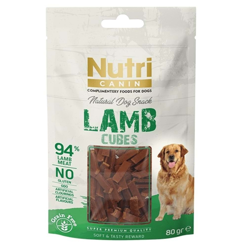 NUTRI CANIN LAMB CUBES KÖPEK ÖDÜL 80 GR