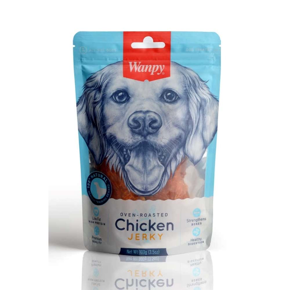 Wanpy Gerçek Tavuk Fileto 100 gr Köpek Ödülü