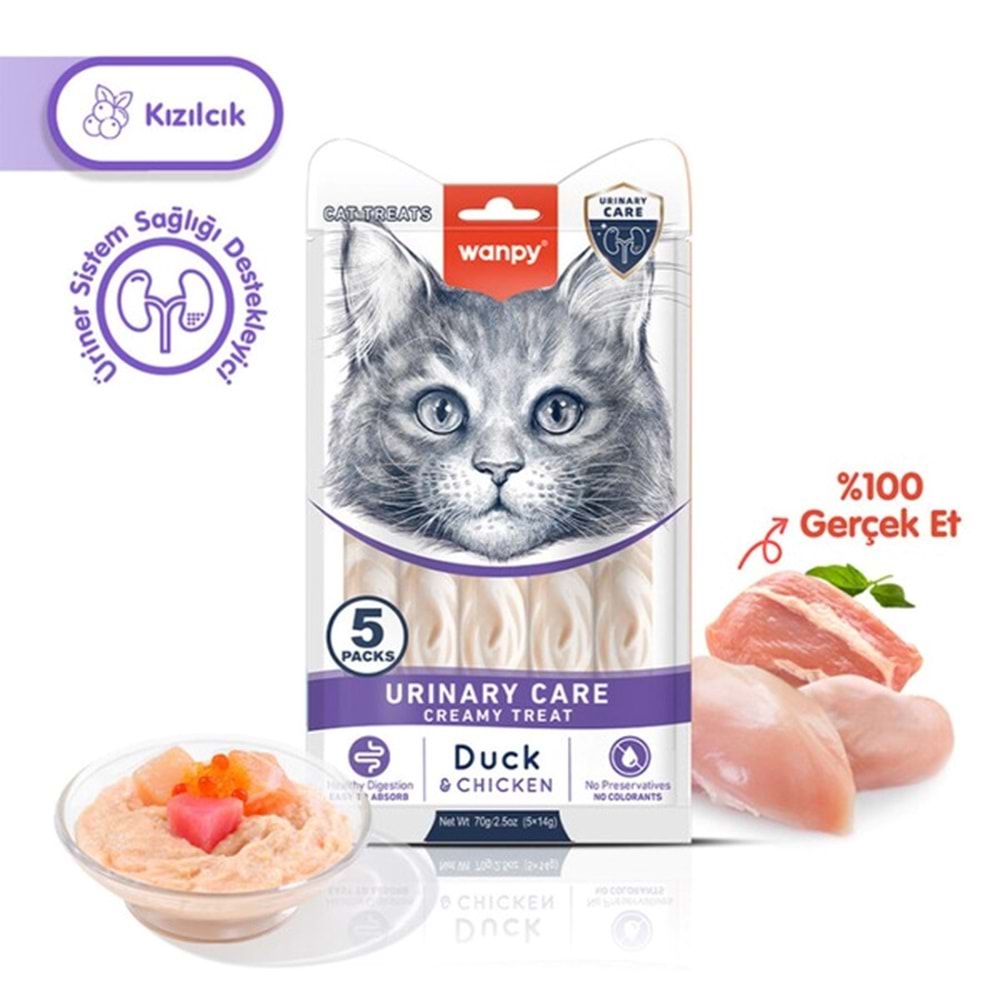 Wanpy Urinary Care Ördek&Tavuk F.Krema Ödül 5x14gr