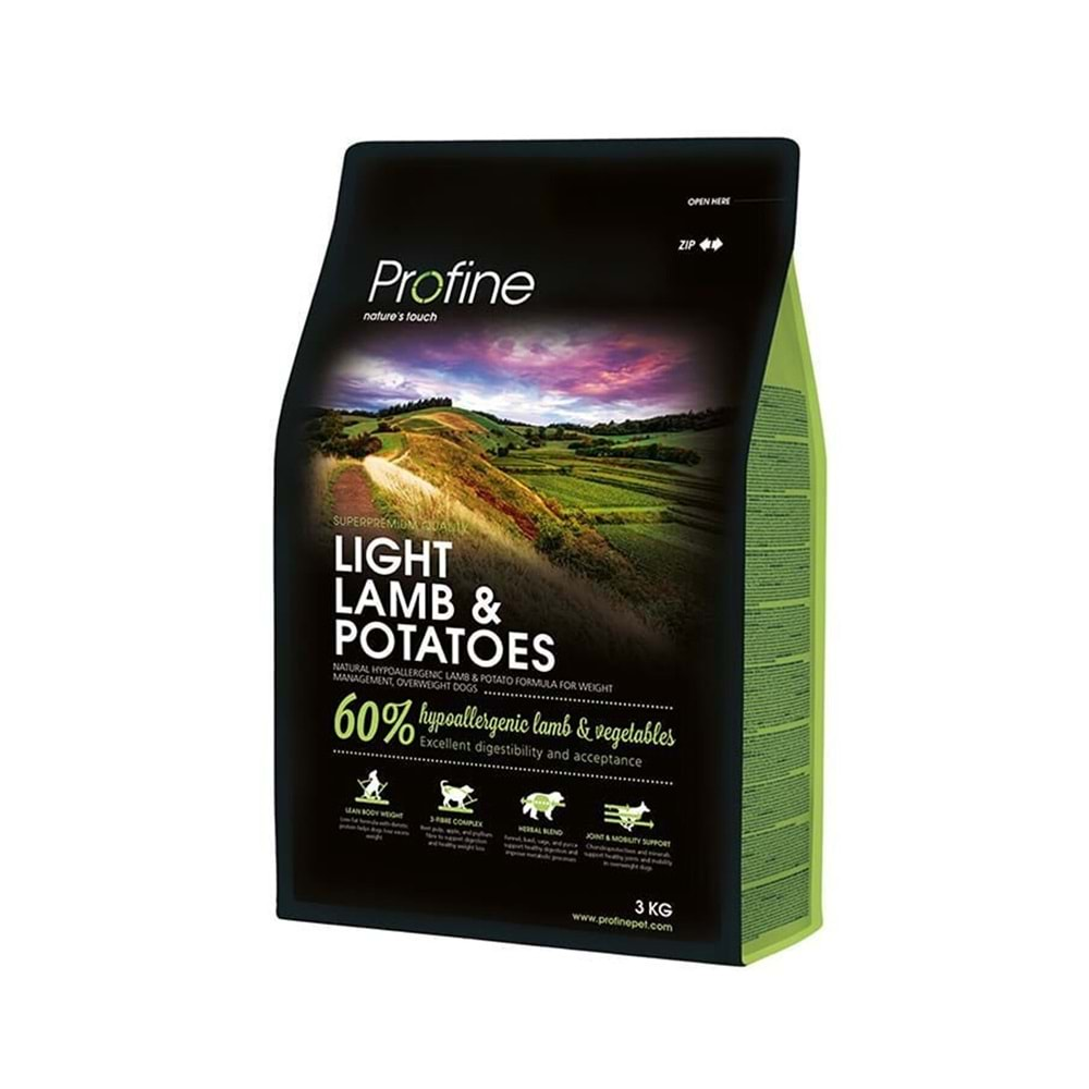 Profine Light Kuzu Etli Ve Patatesli Yetişkin Köpek Maması 3 Kg