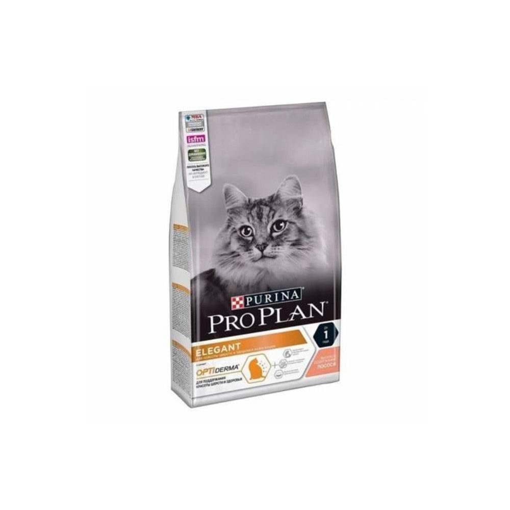 Derma Plus (elegant Adult) Tüy Yumaği Kontrolü Somonlu Kedi Mamasi 10 kg