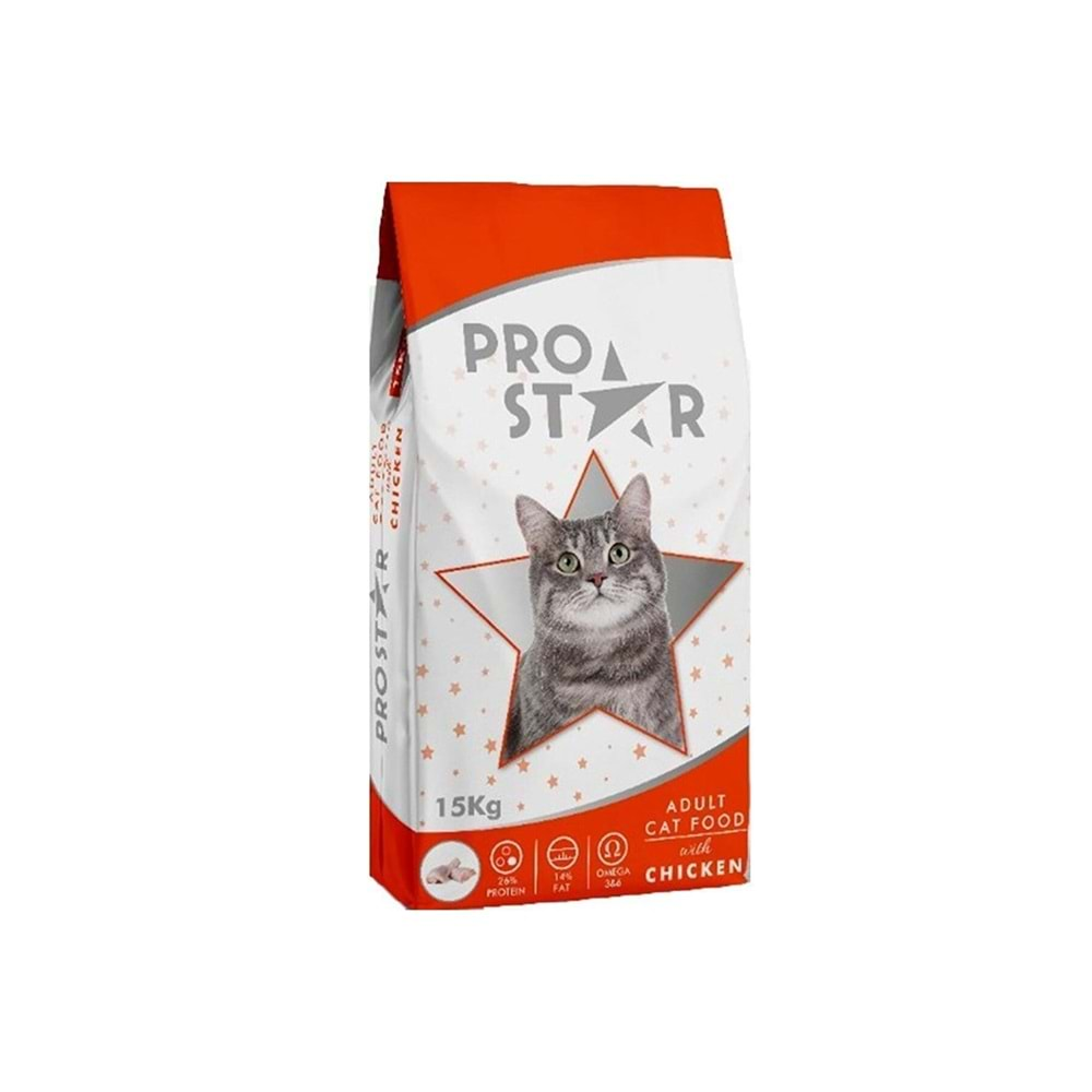 Prostar Tavuklu Yetişkin Kedi Maması 15 Kg