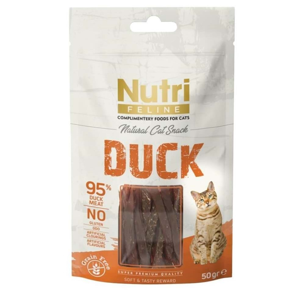 NUTRI FELINE DUCK KEDİ ÖDÜL MAMASI 50 GR