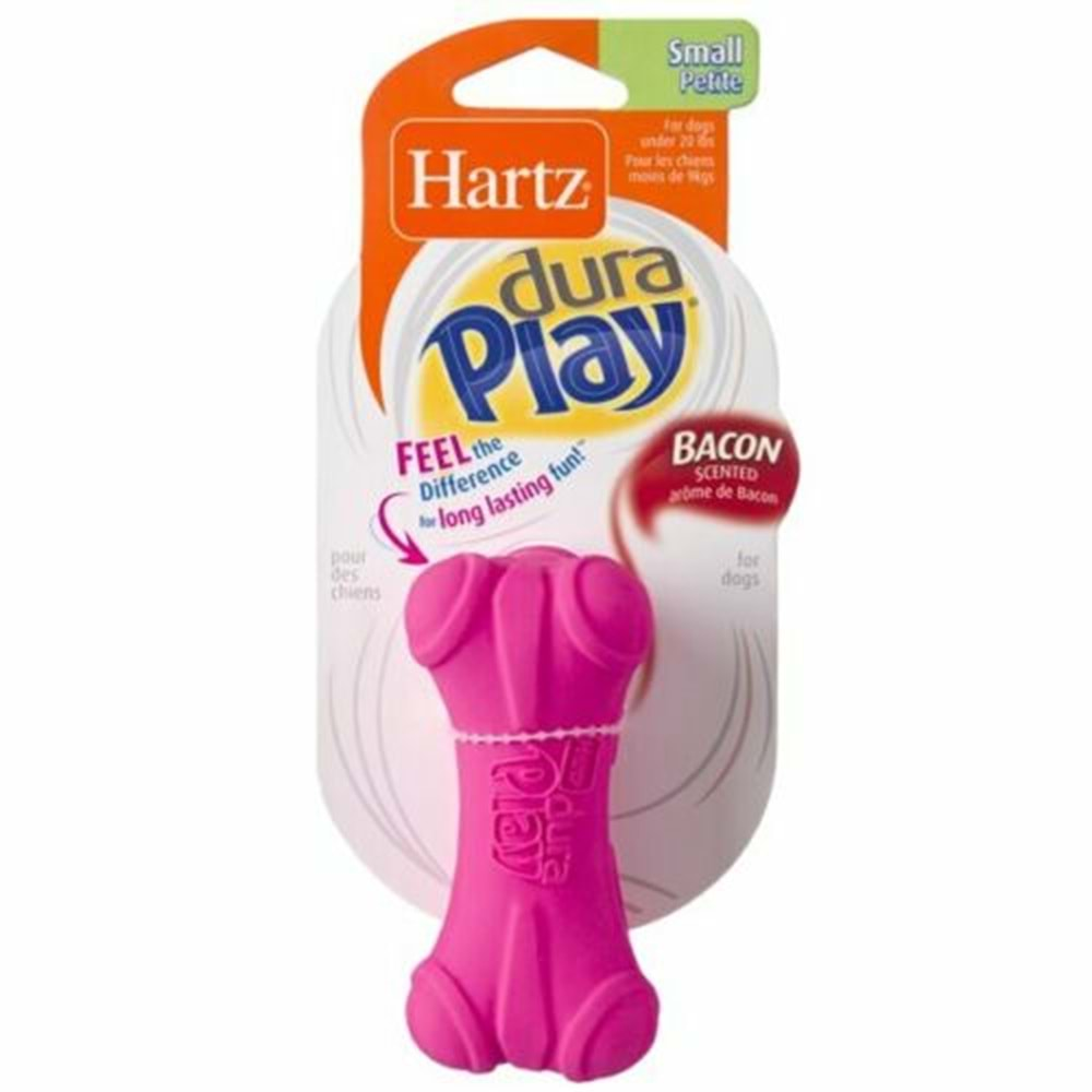 Hartz Dura Play Bacon Scented Bone Dog Toy - Small