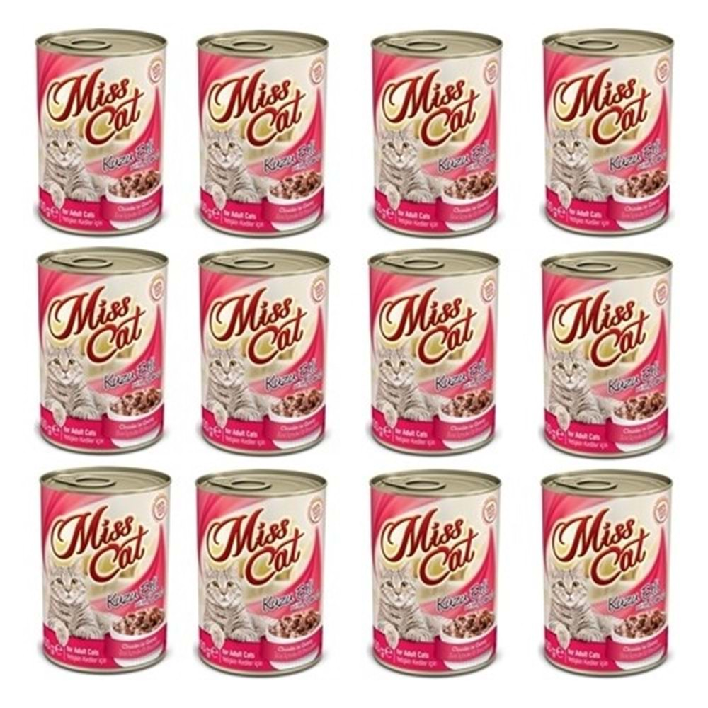 Miss Cat Kuzu Etli Yetişkin Kedi Konserve 400 gr