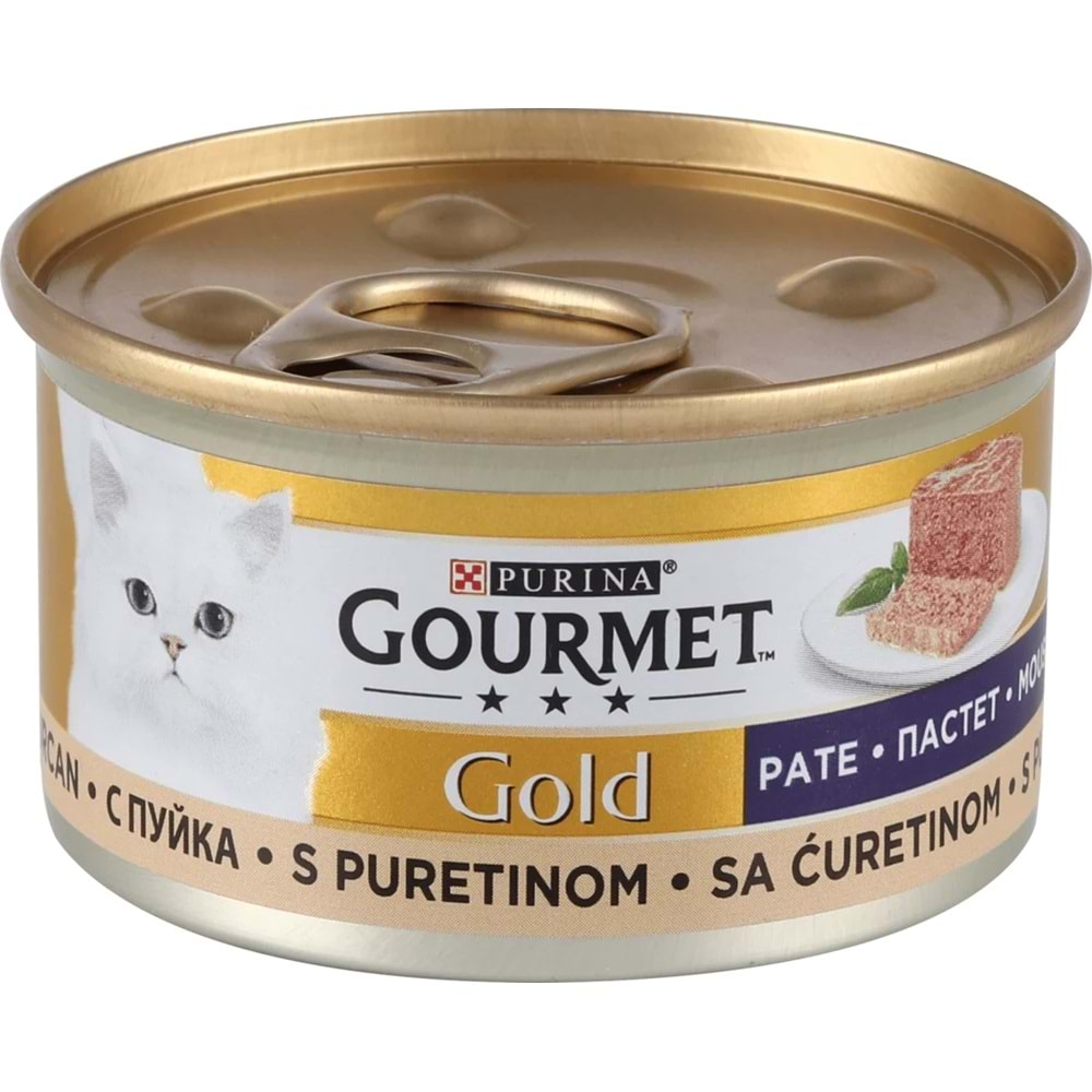 Gourmet Kıyılmış Hindili Kedi Konservesi 85 Gr