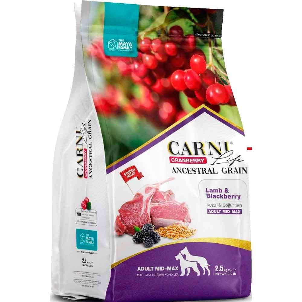 Carni Life Köpek Maması 12 Kg Kuzu Eti Böğürtlen Kızılcık