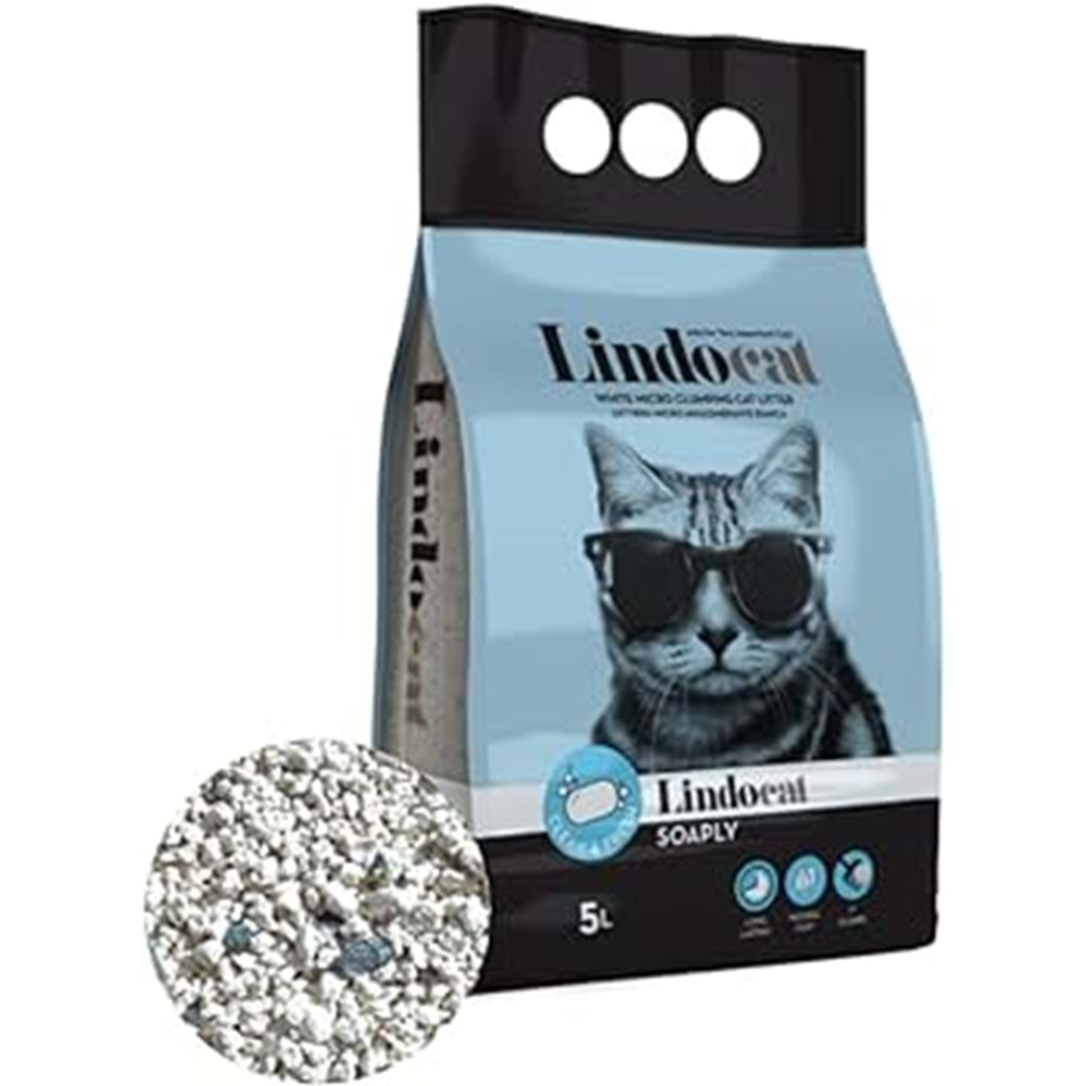 Lindo Cat Kokusuz İnce Taneli 5 lt Kedi Kumu