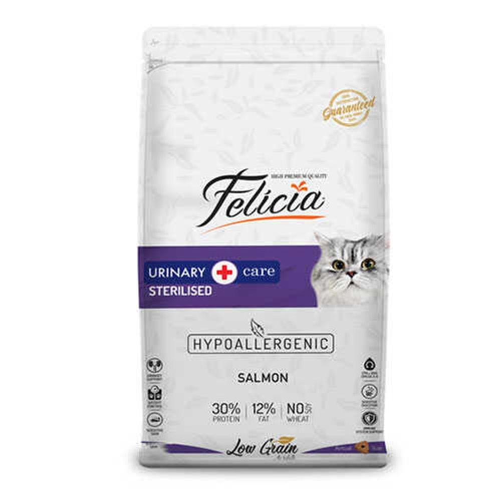 Felicia Urinary Care Sterilised HypoAllergenic Az Tahıllı Somonlu 12 kg Kısırlaştırılmış Kedi Maması