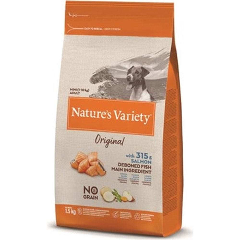 Nature's Variety No Grain Somonlu 1,5 Kg Tahılsız Mini Irk Köpek Maması