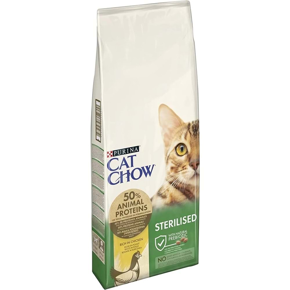 Purina Cat Chow Sterilised Tavuklu Kısırlaştırılmış Yetişkin Kedi Maması 15 Kg