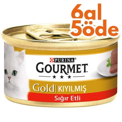 Gourmet Gold Kıyılmış Sığır Etli 85 gr 6 Al 5 Öde