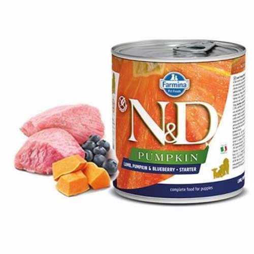 N&D Pumpkin 6 Adet 285 gr Kuzulu Yaban Mersinli Yavru Köpek Konservesi