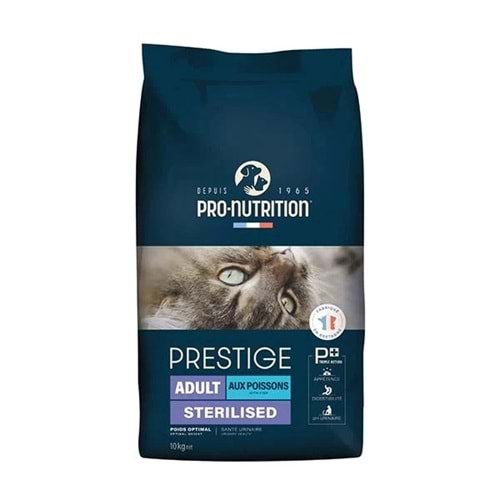Pro Nutrition Prestige Adult Sterilised Yetişkin Kısırlaştırılmış Somonlu ve Morina Balıklı Kedi Maması 10Kg