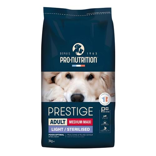 Pro Nutrition Prestige Sterilised Orta Irk Yetişkin Köpek Maması 3 kg