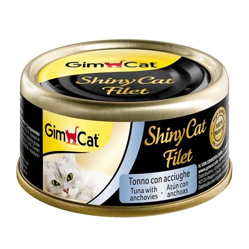 GimCat Shinycat Fileto Kedi Maması -Tuna Ançuez 70gr