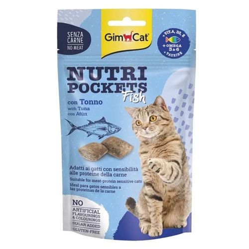 Gimcat Nutri Pockets Ton Balıklı Kedi Ödülü 60gr