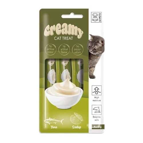 M-Pets Ton Balıklı Deniz Taraklı Kedi Ödülü 15gr 4lü